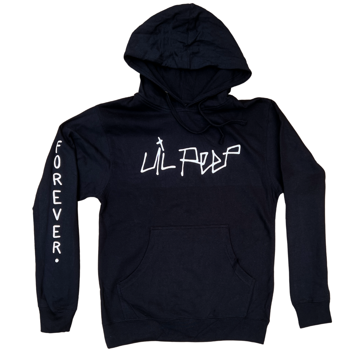 Lil Peep Logo Hoodie Black Puff Print
