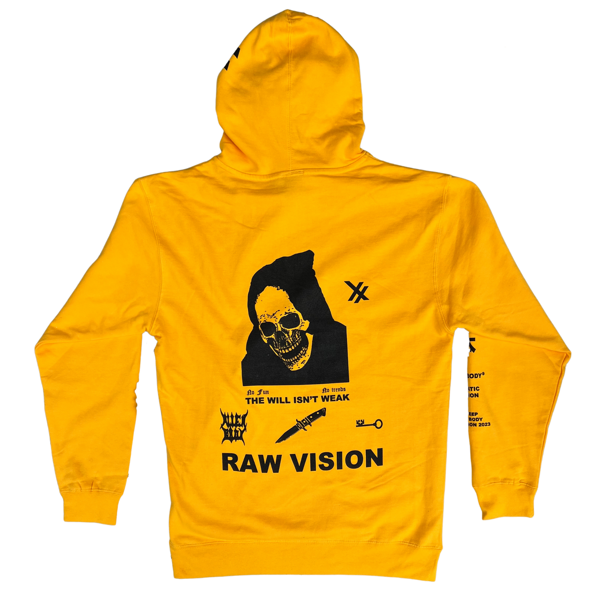 Alien Body x Lil Peep Yellow RAW VISION Hoodie