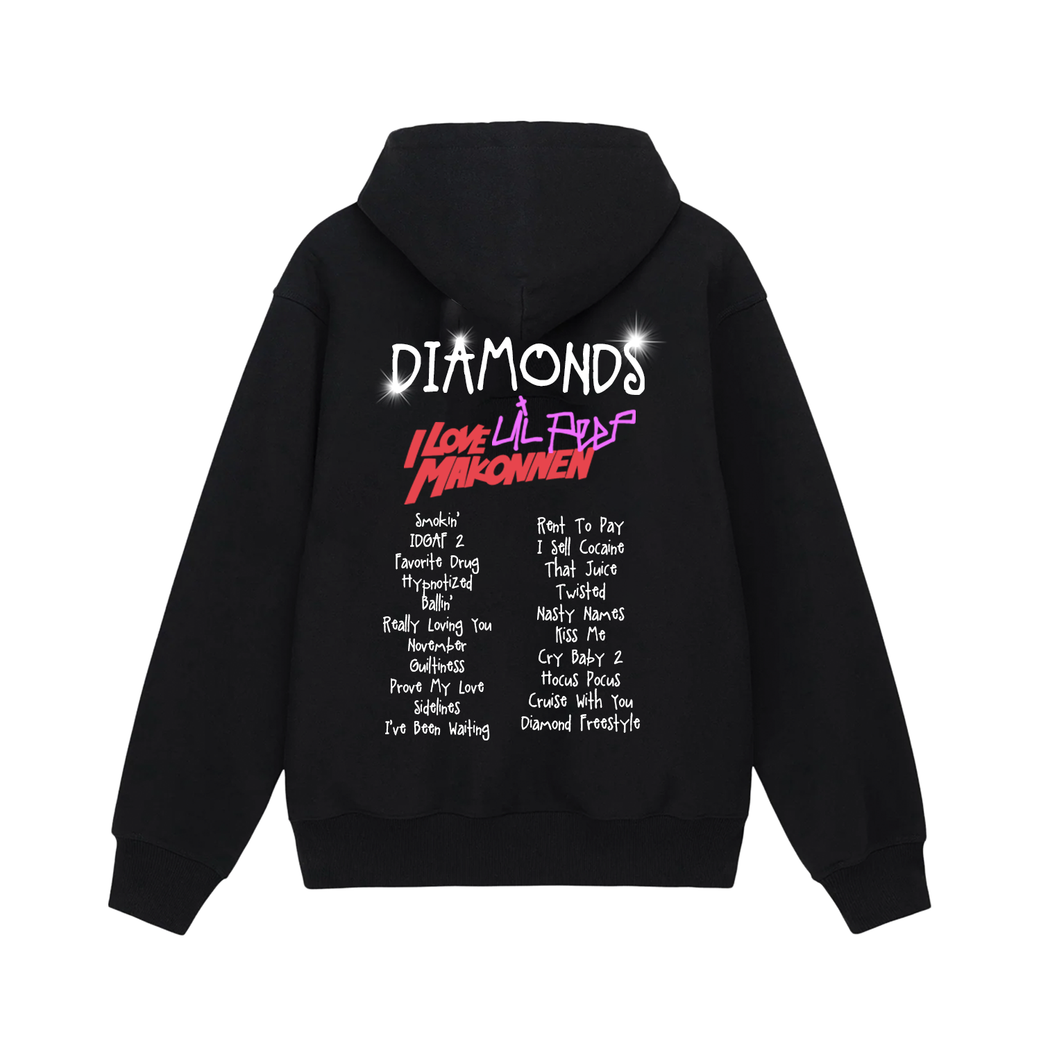 Hoodie Lil Peep Ropa Oficial Lil Peep X ILoveMakonnen DIAMONDS