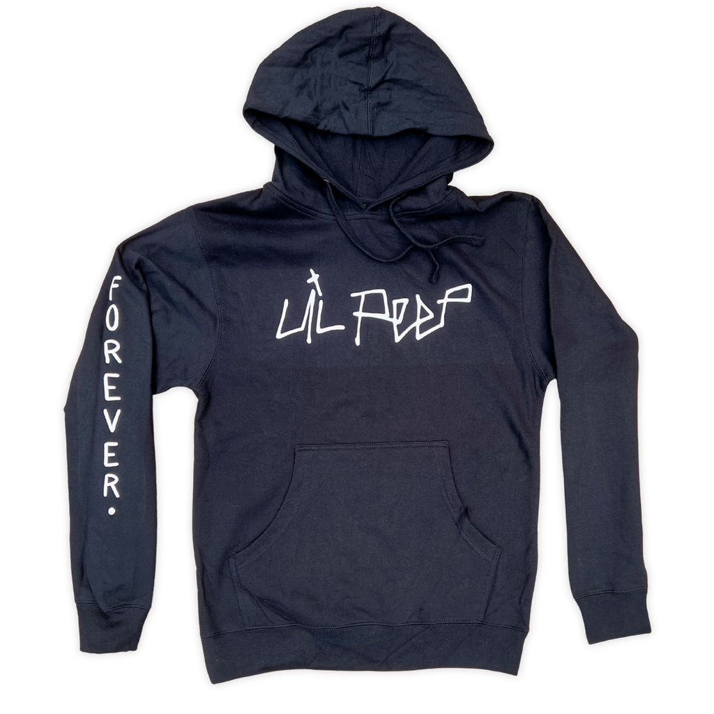 Lil Peep Logo Hoodie - Black (Puff Print)