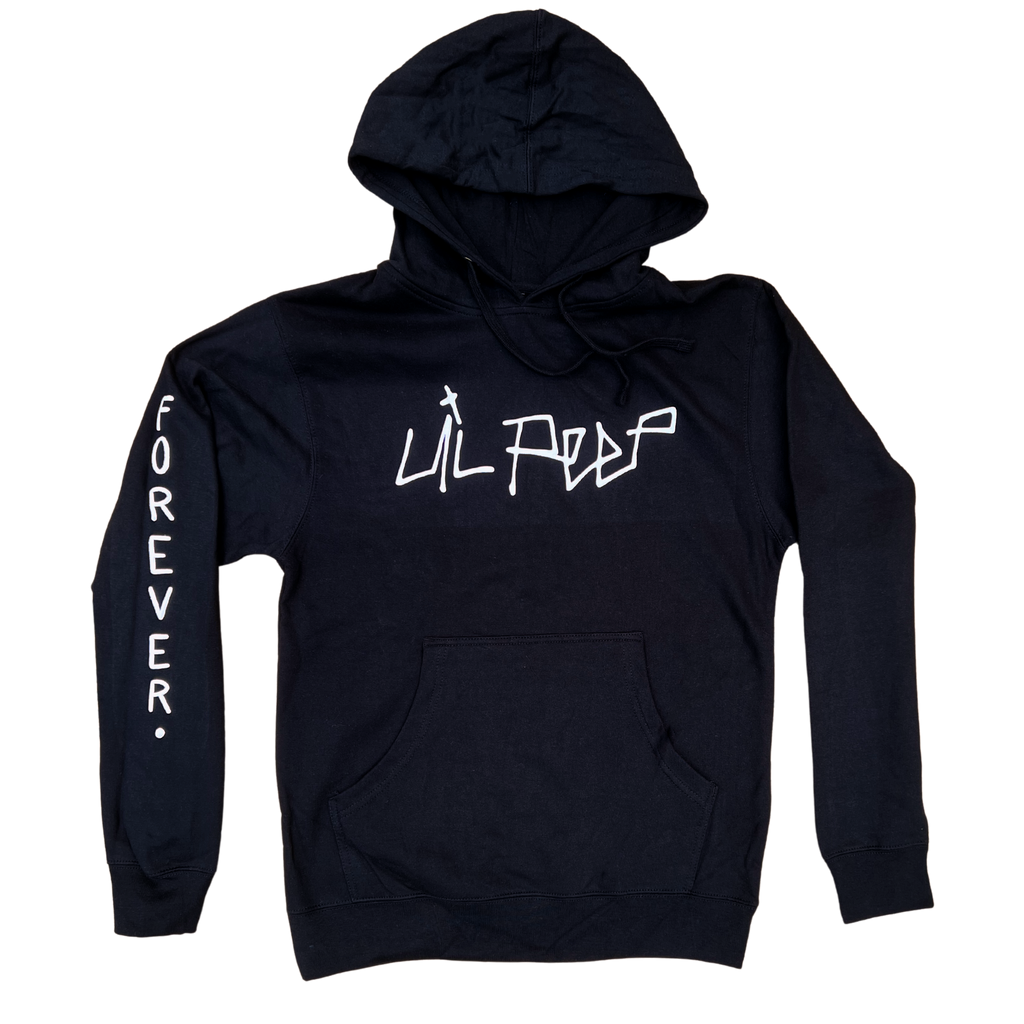 Lil Peep Logo Hoodie - Black (Puff Print)