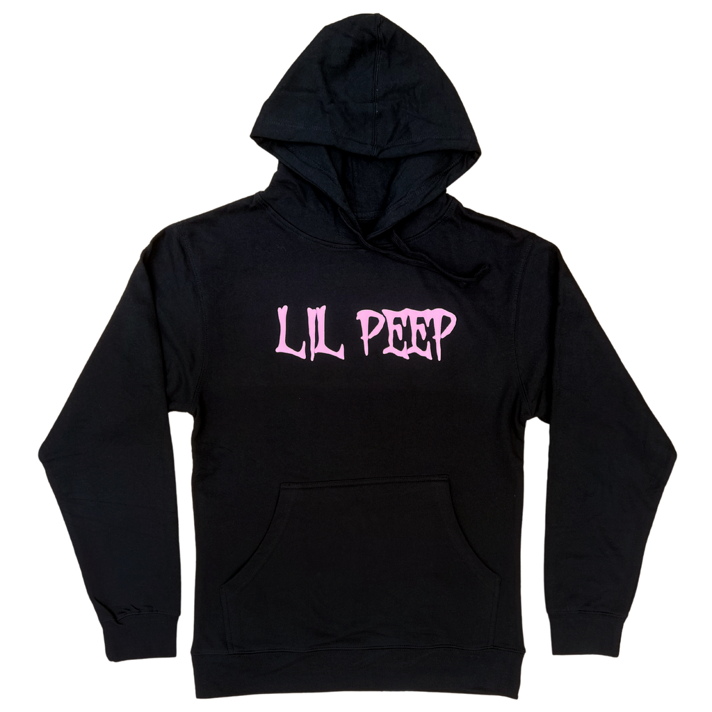Black OG Lil Peep Design Hoodie (Puff Print)
