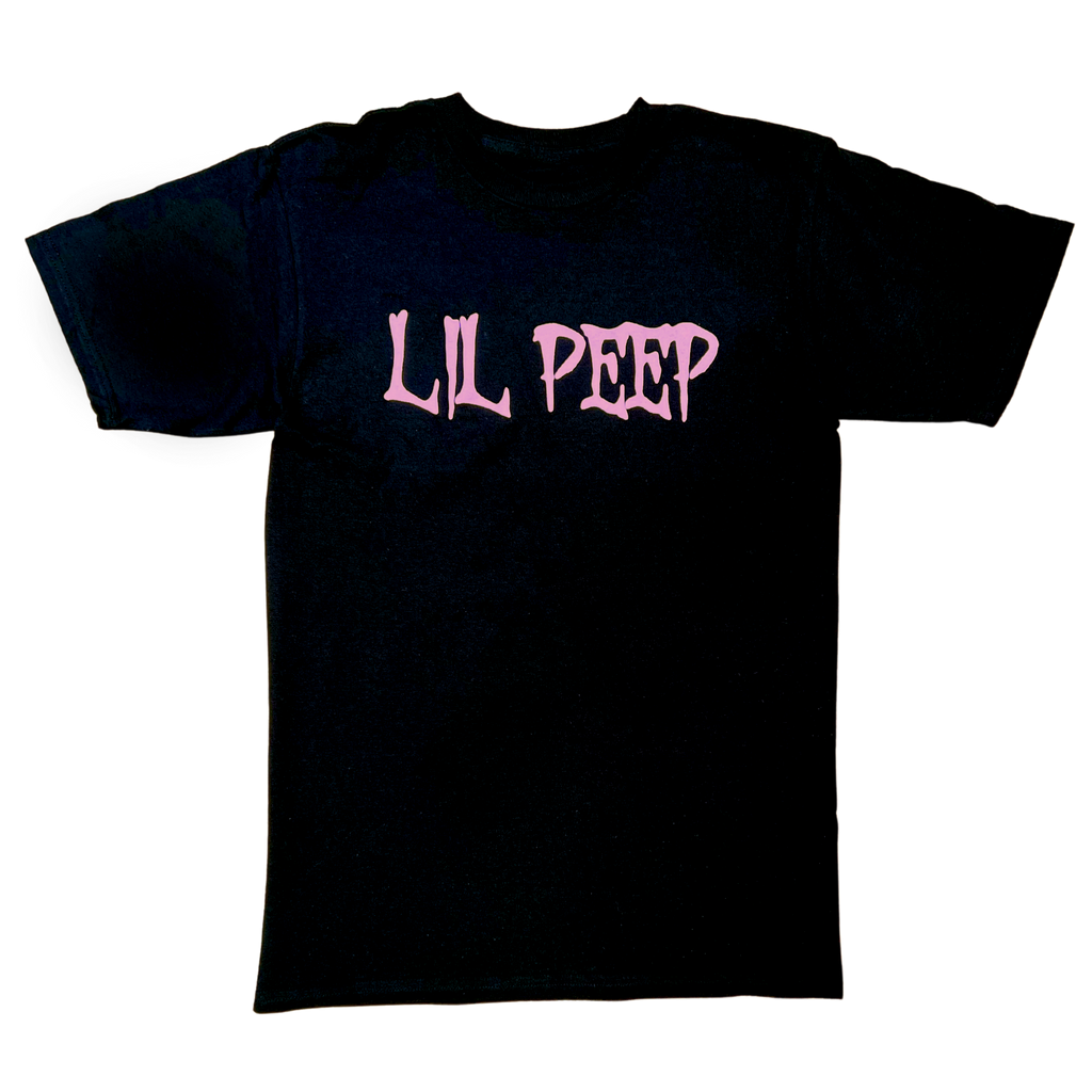 Black OG Lil Peep Design T-Shirt (Puff Print)