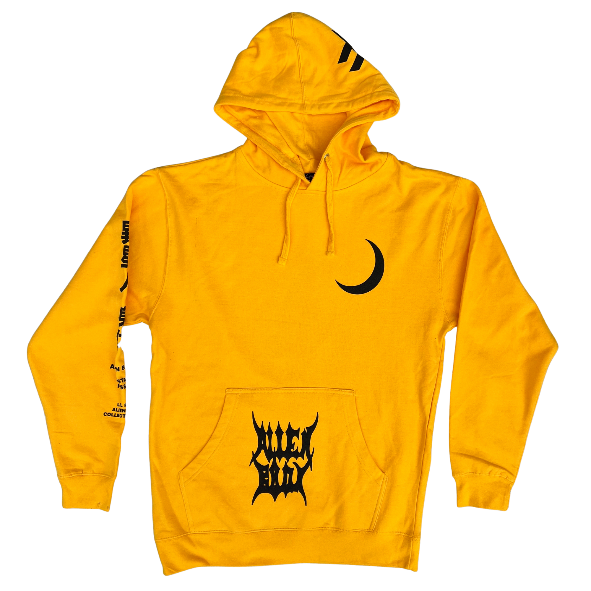 Alien Body x Lil Peep Yellow RAW VISION Hoodie